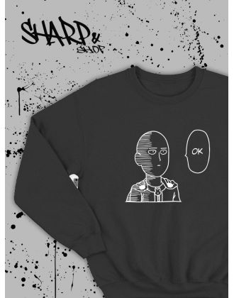 Sharp&Shop Свитшот Аниме черный оверсайз Ахегао Токийский Гуль дрейн