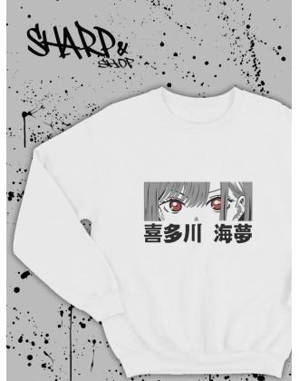 Sharp@Shop Свитшот Аниме белый оверсайз ахегао Токийский Гуль