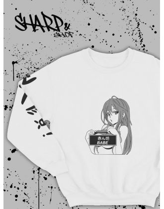 Sharp@Shop Свитшот Аниме белый оверсайз ахегао Токийский Гуль
