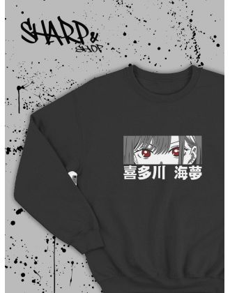 Sharp@Shop Свитшот Аниме черный оверсайз Кагуя Токийский Гуль дрейн