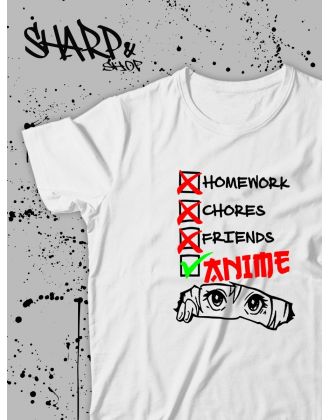 Футболка Аниме оверсайз Sharp&Shop Женская футболка аниме оверсайз унисекс с принтом