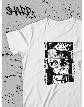 Футболка Аниме оверсайз Sharp&Shop Женская футболка аниме оверсайз унисекс с принтом