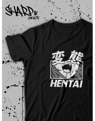 Футболка Аниме оверсайз Sharp&Shop Футболка с принтом оверсайз Ahegao