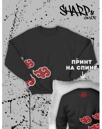 Свитшоты Аниме оверсайз Sharp&Shop Свитшот с принтом мужской Куроми Ахегао