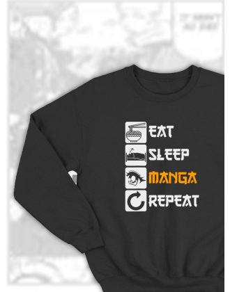 Свитшоты Аниме оверсайз Sharp&Shop Свитшот с принтом мужской Куроми Ахегао