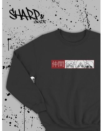 Свитшоты Аниме оверсайз Sharp&Shop Свитшот с принтом мужской Куроми Ахегао