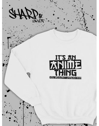 Свитшоты Аниме оверсайз Sharp&Shop Свитшот с принтом мужской anime ахегао куроми