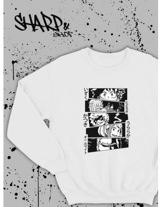 Свитшоты Аниме оверсайз Sharp&Shop Свитшот с принтом мужской anime ахегао куроми