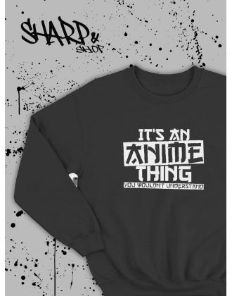 Свитшоты Аниме оверсайз Sharp&Shop Свитшот с принтом хентай Ахегао Куроми