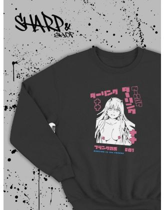 Свитшоты Аниме оверсайз Sharp&Shop Свитшот с принтом хентай Ахегао Куроми