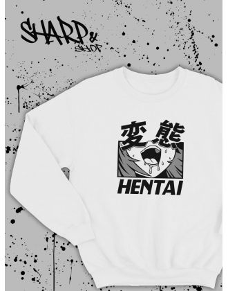 Свитшоты Аниме оверсайз Sharp&Shop Свитшот с принтом оверсайз кагуя ахегао