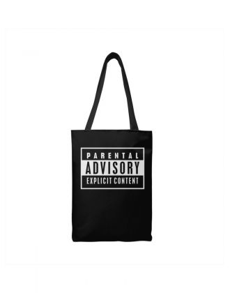 Сумки шопперы с принтом Аниме Sharp&Shop Эко сумка шоппер черный с принтом Parental Advisory