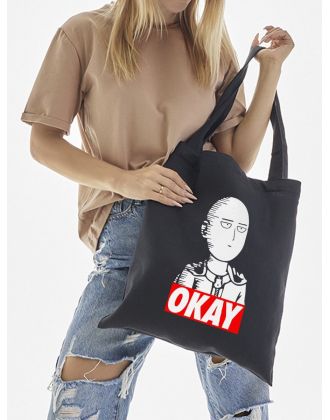 Сумки шопперы с принтом Аниме Sharp&Shop Эко сумка шоппер аниме черный с принтом без молнии