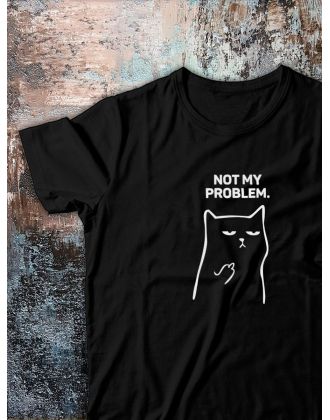 Футболка оверсайз с принтом с приколом Sharp&Shop Футболка с мемом котом принтом надписями оверсайз унисекс