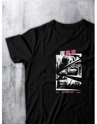 Футболка оверсайз с принтом с приколом Sharp&Shop Футболка с принтом надписью аниме оверсайз унисекс хлопок