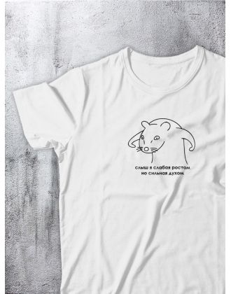 Футболка оверсайз с принтом с приколом Sharp&Shop Футболка с принтом надписью аниме оверсайз унисекс хлопок