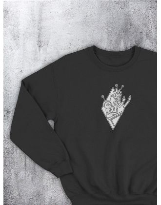 Свитшот оверсайз с принтом с приколом Sharp&Shop Свитшот с принтом надписью кофта толстовка оверсайз унисекс