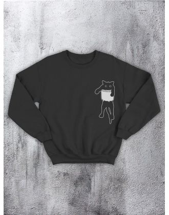 Свитшот оверсайз с принтом с приколом Sharp&Shop Свитшот с принтом надписью кофта толстовка оверсайз унисекс