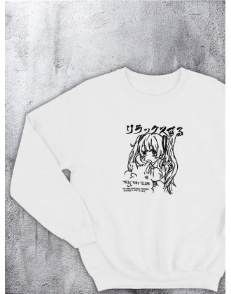 Свитшот оверсайз с принтом с приколом Sharp&Shop Свитшот с принтом надписью кофта толстовка оверсайз унисекс