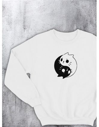 Свитшот оверсайз с принтом с приколом Sharp&Shop Свитшот с принтом надписью кофта толстовка оверсайз унисекс