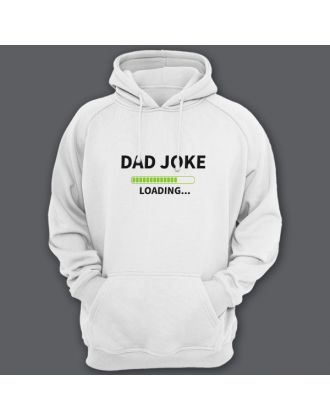 Толстовка с капюшоном для папы с надписью "Dad joke loading..." ("Папина шутка грузится...")