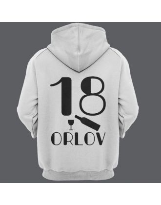 Именная толстовка с капюшоном с шрифтом в стиле модерн #19 Именная толстовка с капюшоном с шрифтом в стиле модерн #19