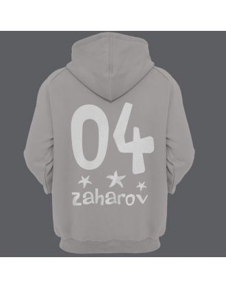 Именная толстовка с капюшоном с мультяшным шрифтом #24 Именная толстовка с капюшоном с мультяшным шрифтом #24