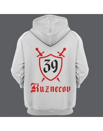 Именная толстовка с средневековым шрифтом и щитом #48 Именная толстовка с средневековым шрифтом и щитом #48