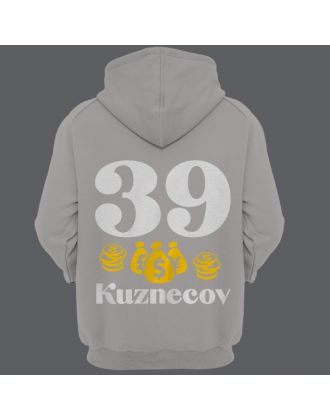 Именная толстовка с капюшоном с мажорным шрифтом и кучей денег #46 Именная толстовка с капюшоном с мажорным шрифтом и кучей денег #46