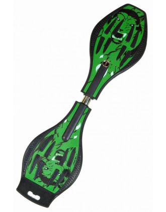 Двухколесный скейт Dragon Board "Tiger", цвет зеленый