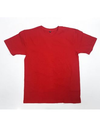 Футболка без надписи красная