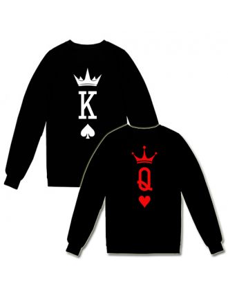 Парные свитшоты с принтом "K&Q" Парные свитшоты с принтом "K&Q"
