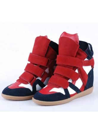 Кроссовки-сникерсы Isabel Marant Red White Navy