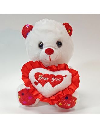 Плюшевый мишка I love you - 20 см