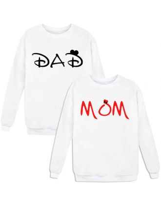Парные свитшоты с надписью "Dad&Mом" Парные свитшоты с надписью "Dad&Mом"