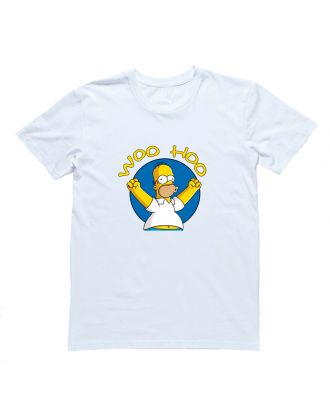 Футболка с Гомером Симпсоном "Woo Hoo"