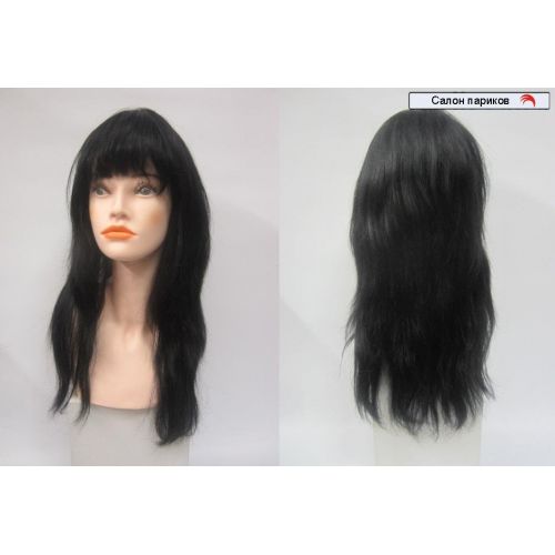 парики из натуральных волос 100101 (цвет волос черный)
