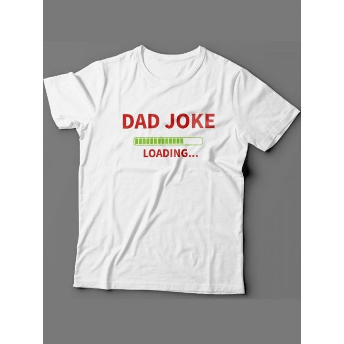Мужская футболка с прикольным принтом "Dad joke loading"
