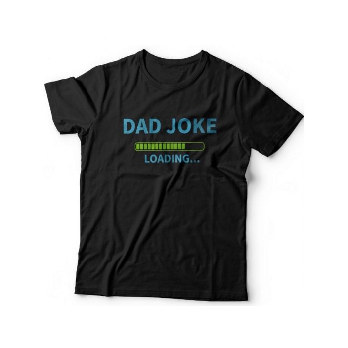 Прикольная футболка для папы с надписью «Dad joke»/Модная самому лучшему папе с рисунком.