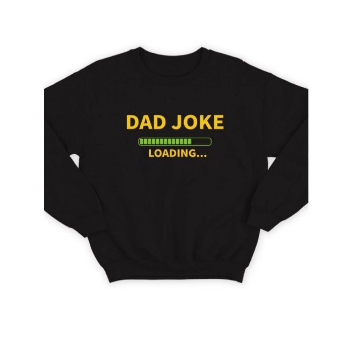 Модный свитшот - толстовка без капюшона с принтом "Dad joke loading"