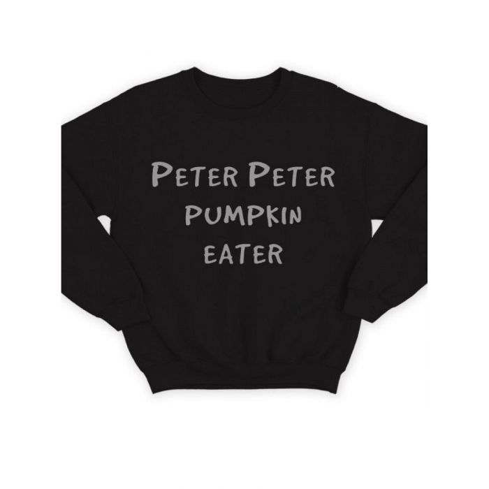 Мужской свитшот с принтом «Peter» / Модная толстовка без капюшона с прикольной надписью.