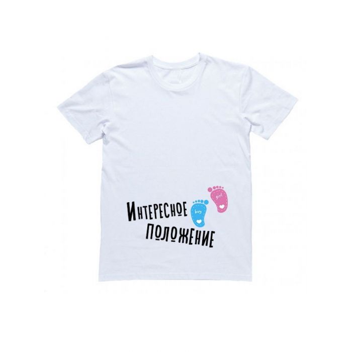 Женская футболка с прикольным принтом "Интересное положение"