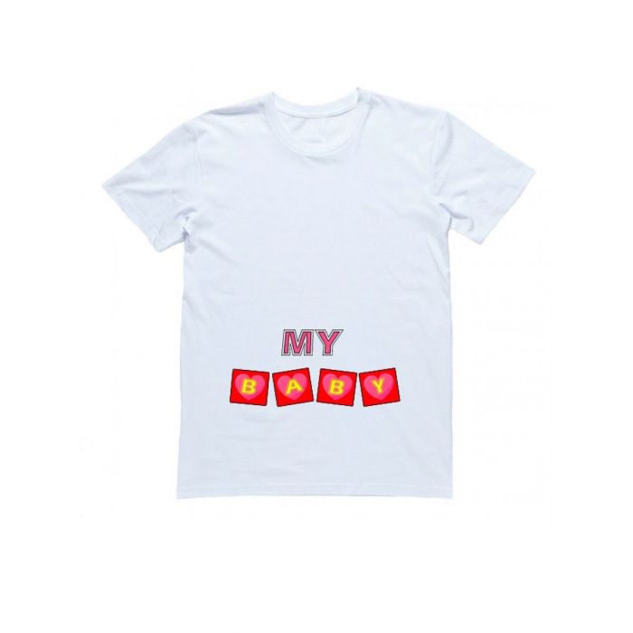 Женская футболка с прикольным принтом "My baby"