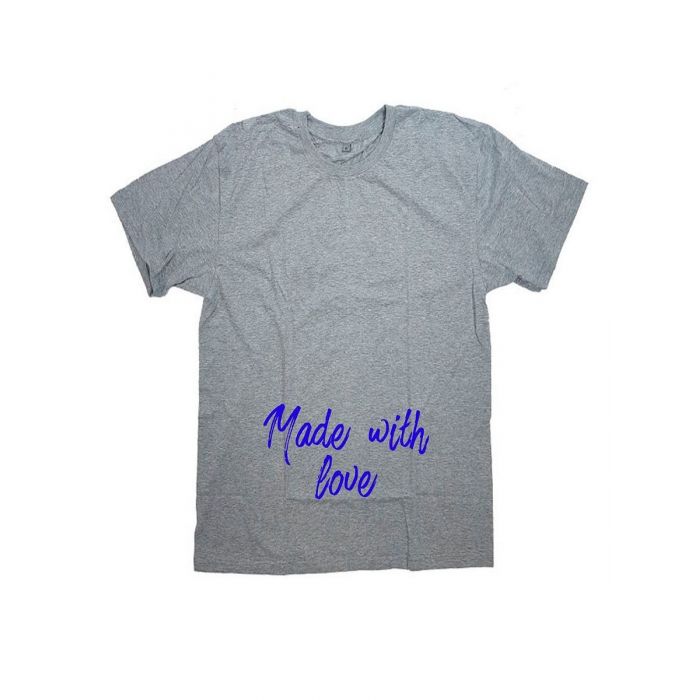 Женская футболка с прикольным принтом "Made with love"