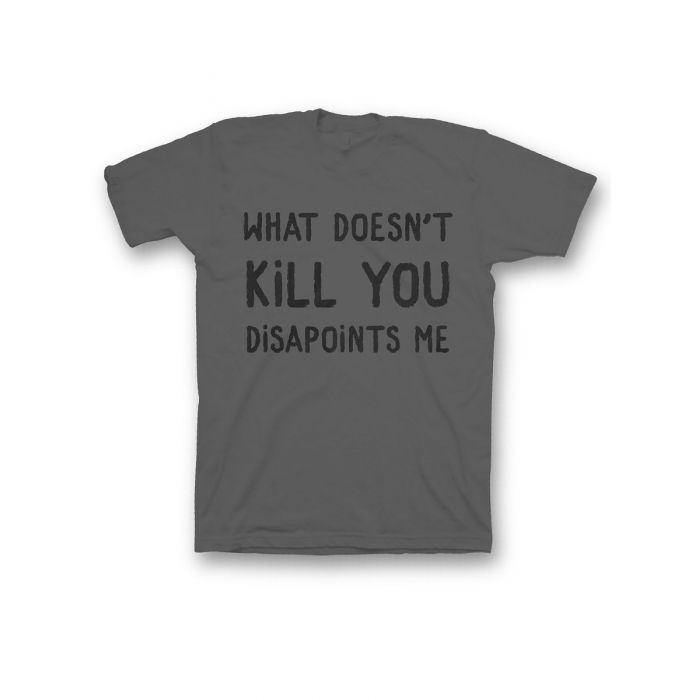 Мужская футболка с прикольным принтом "What doesn't kill you disappoints me"