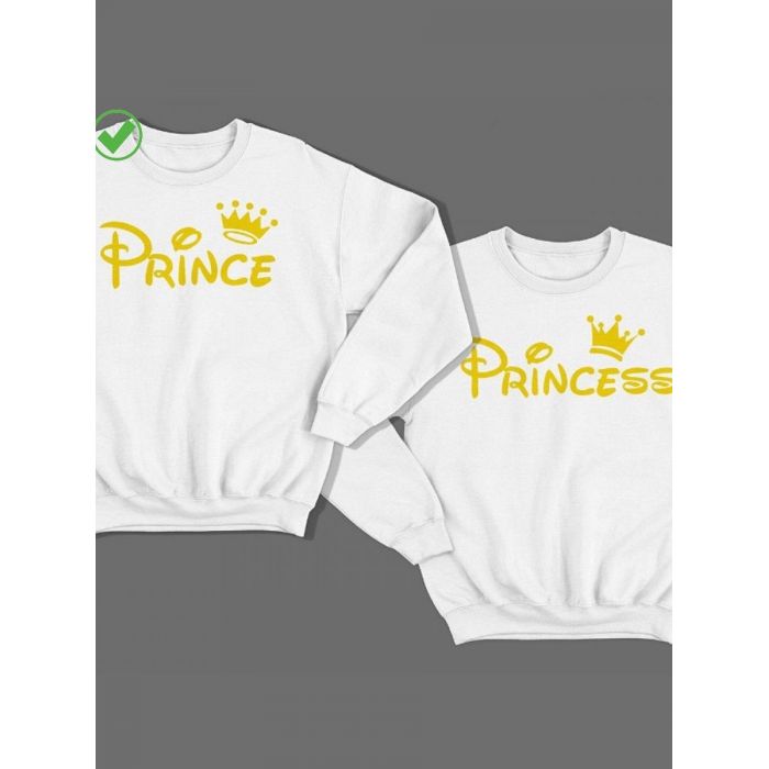 Парные свитшоты Prince& Princess