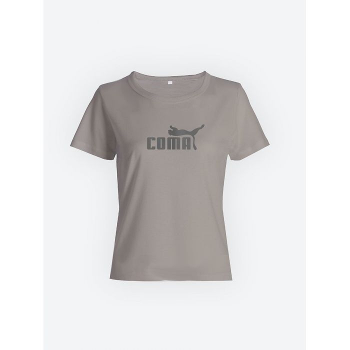Стильная футболка с прикольной надписью Coma/Подарок женщине оригинальная