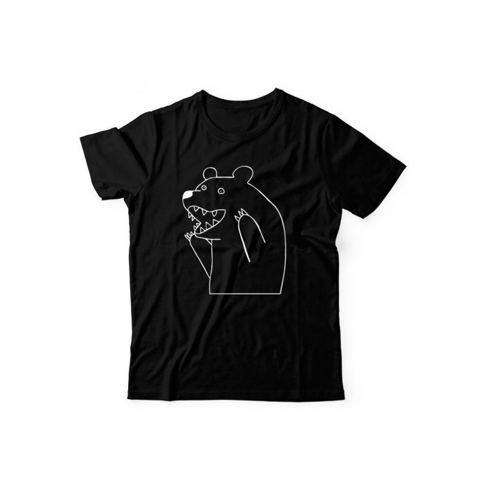 Футболка с прикольной надписью «Медведь кричит из кустов» / Оригинальная, модная мужская футболка.