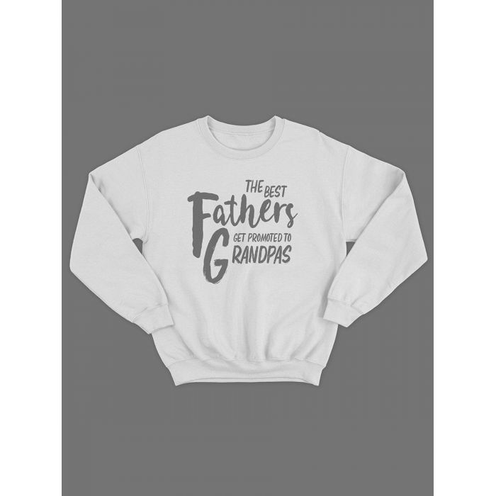 Прикольный свитшот для папы с принтом «The best fathers» / Модная толстовка для лучшего папы.