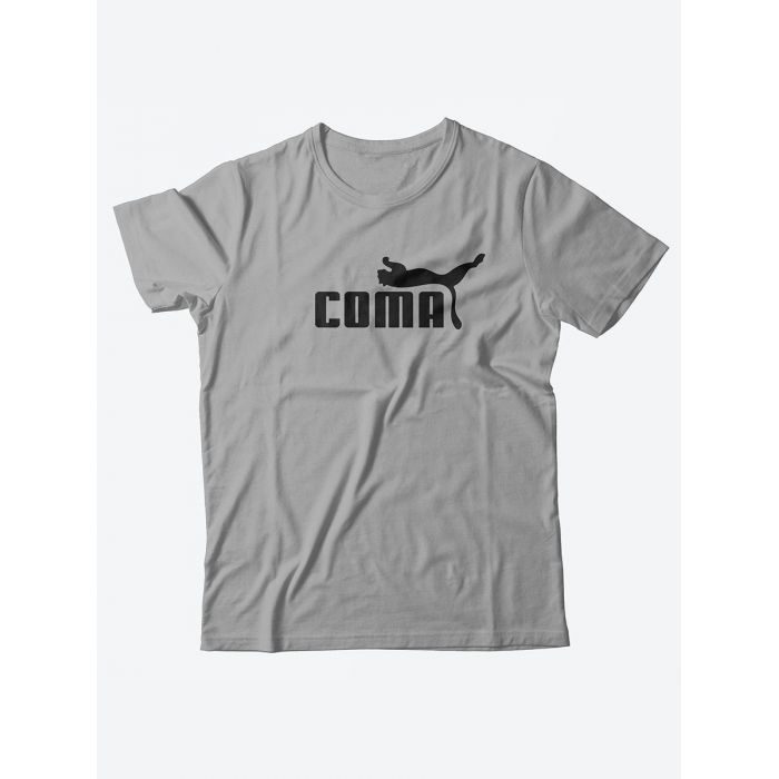 Оригинальные футболки для мужчин с принтом Coma/Качественные из 100% хлопка